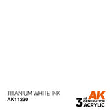 AK Interactive 3GEN Titanium White INK 17ml
