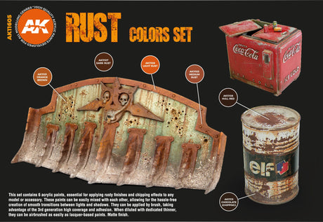 AK Interactive 3GEN Rust Set
