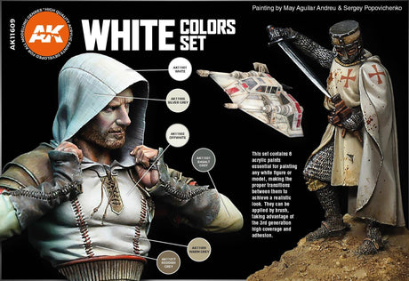 AK Interactive 3GEN White Colors Set