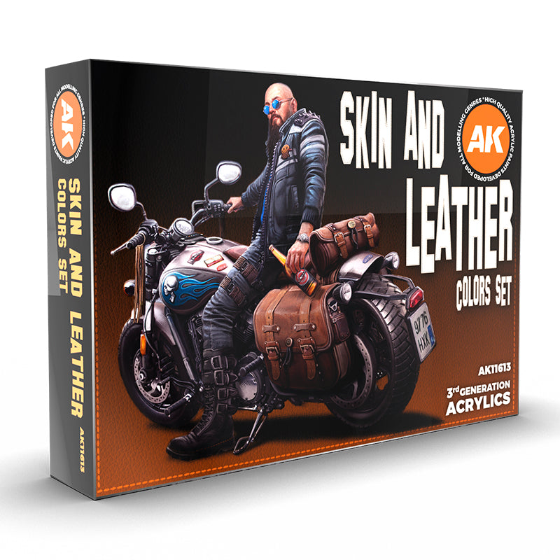 AK Interactive 3GEN Skin And Leather Colors Set