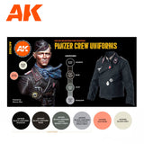 AK Interactive Panzer Crew Black Uniforms Set 3G