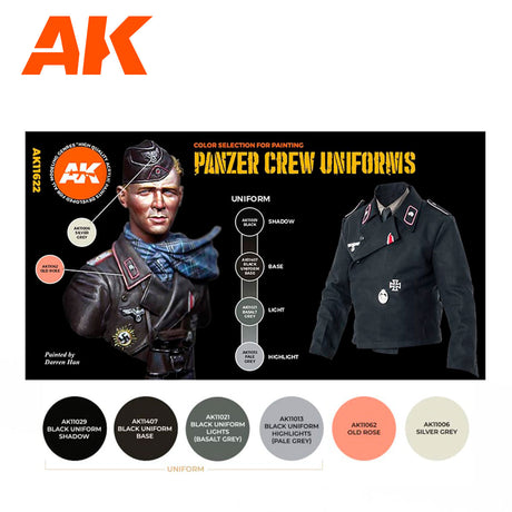AK Interactive Panzer Crew Black Uniforms Set 3G