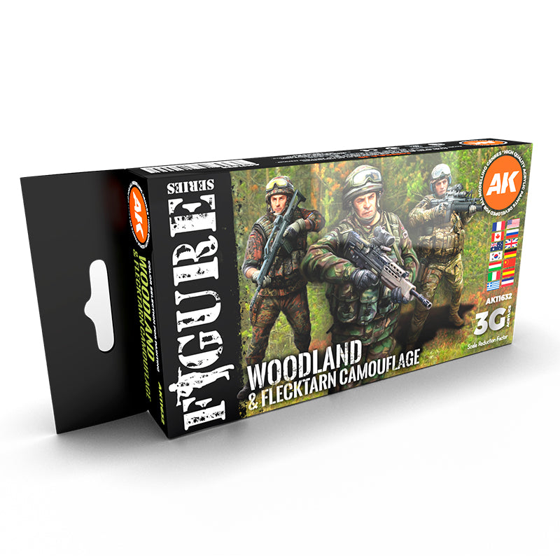 AK Interactive Modern Woodland And Flecktarn Camouflages 3G