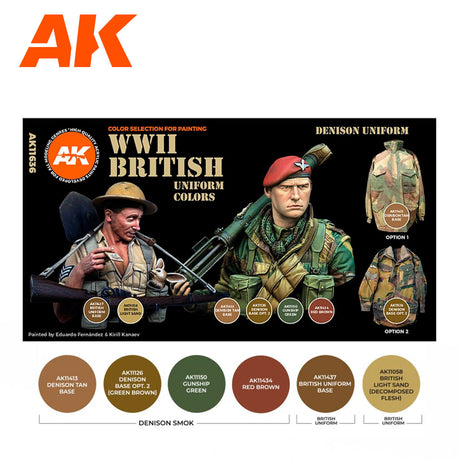 AK Interactive Wwii British Uniform Colors 3G