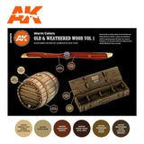 AK Interactive 3GEN Old & Weathered Wood Vol1