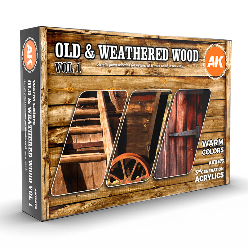 AK Interactive 3GEN Old & Weathered Wood Vol1