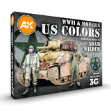 AK Interactive 3GEN SIGNATURE SETS WWII & MODERN US COLORS - SIGNATURE SET BY ADAM WILDER
