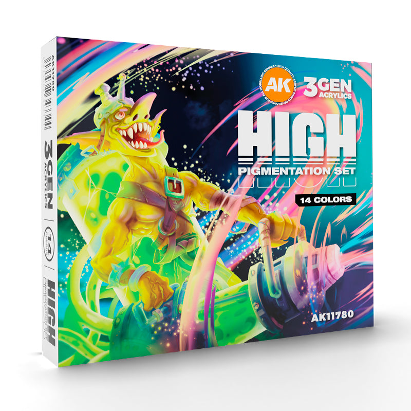 AK Interactive 3GEN High Pigmentation Set 14 Colors