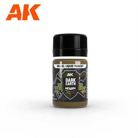 AK Interactive Enamel Liquid Pigments Earth Set