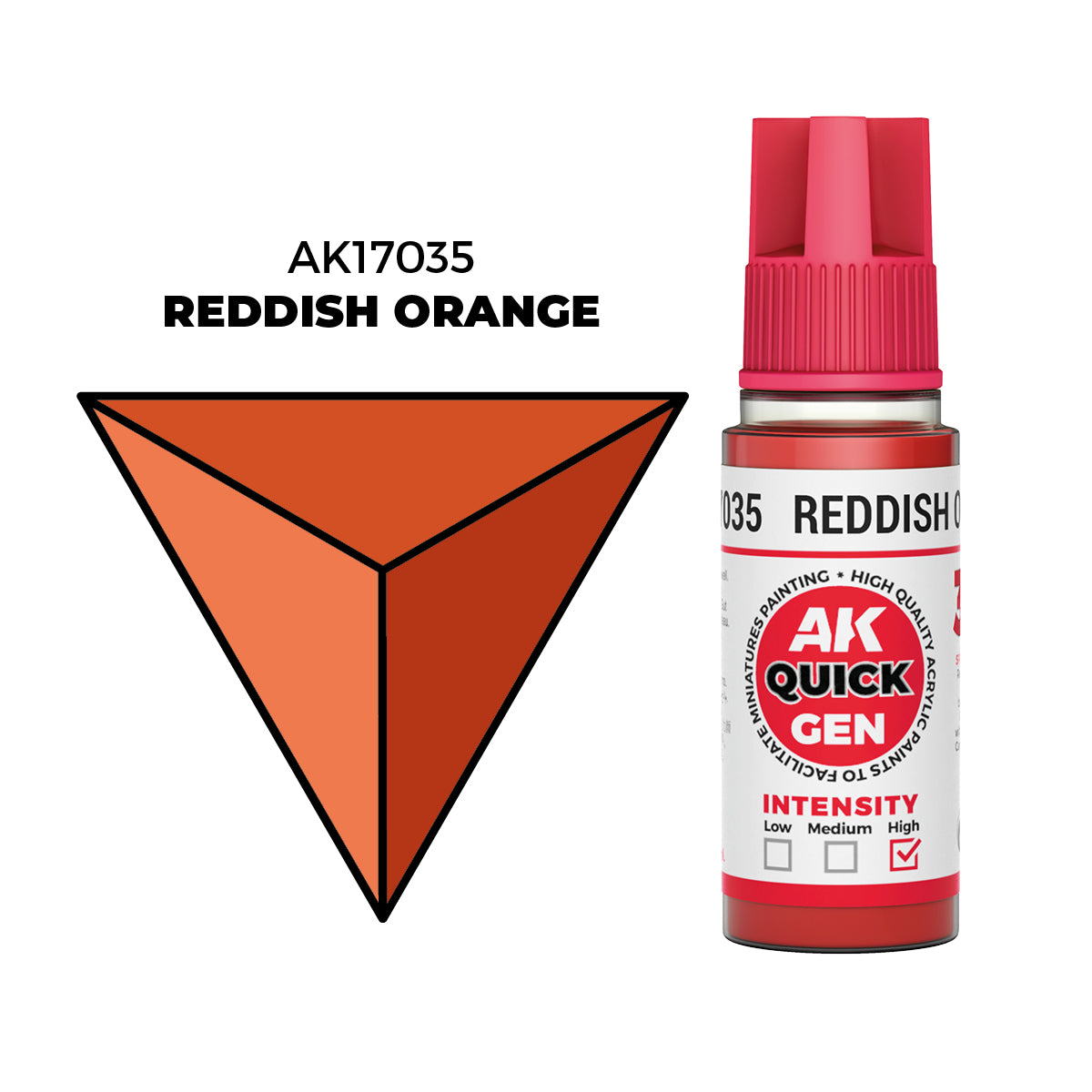 AK Interactive QUICK GEN Reddish Orange