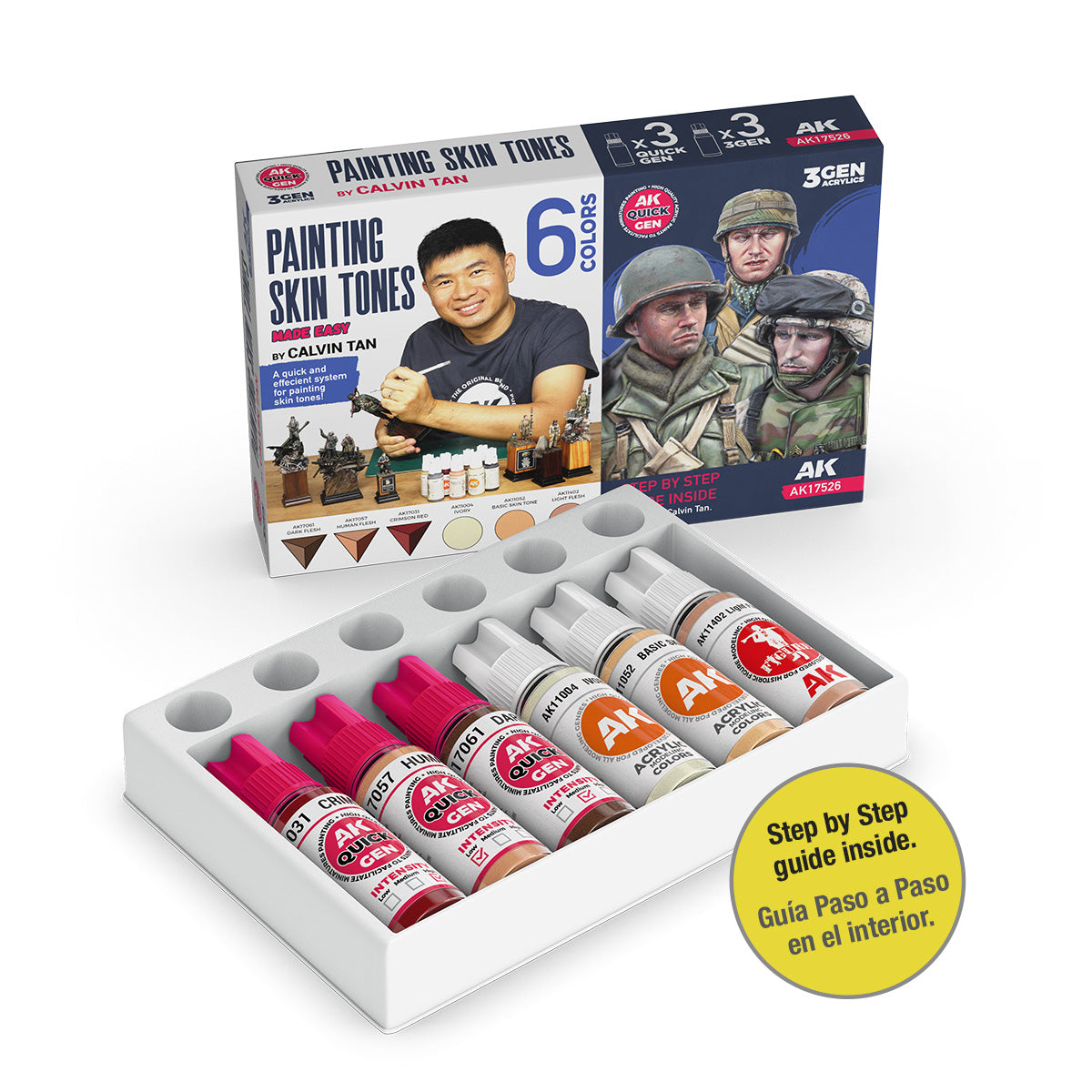 AK Interactive 3GEN SIGNATURE SETS PAINTING SKIN TONES by Calvin Tan