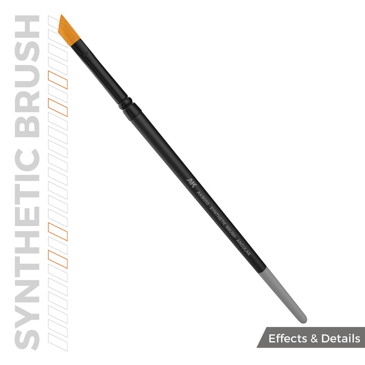 AK Interactive AK SYNTHETIC BRUSH - ANGULAR