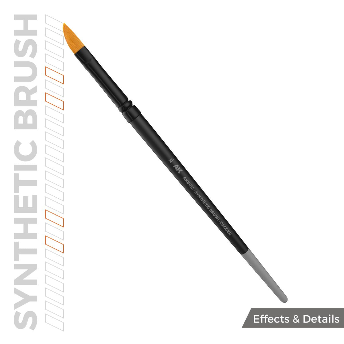 AK Interactive AK SYNTHETIC BRUSH - DAGGER XL