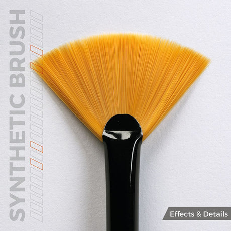 AK Interactive AK SYNTHETIC BRUSH - FAN SHAPE