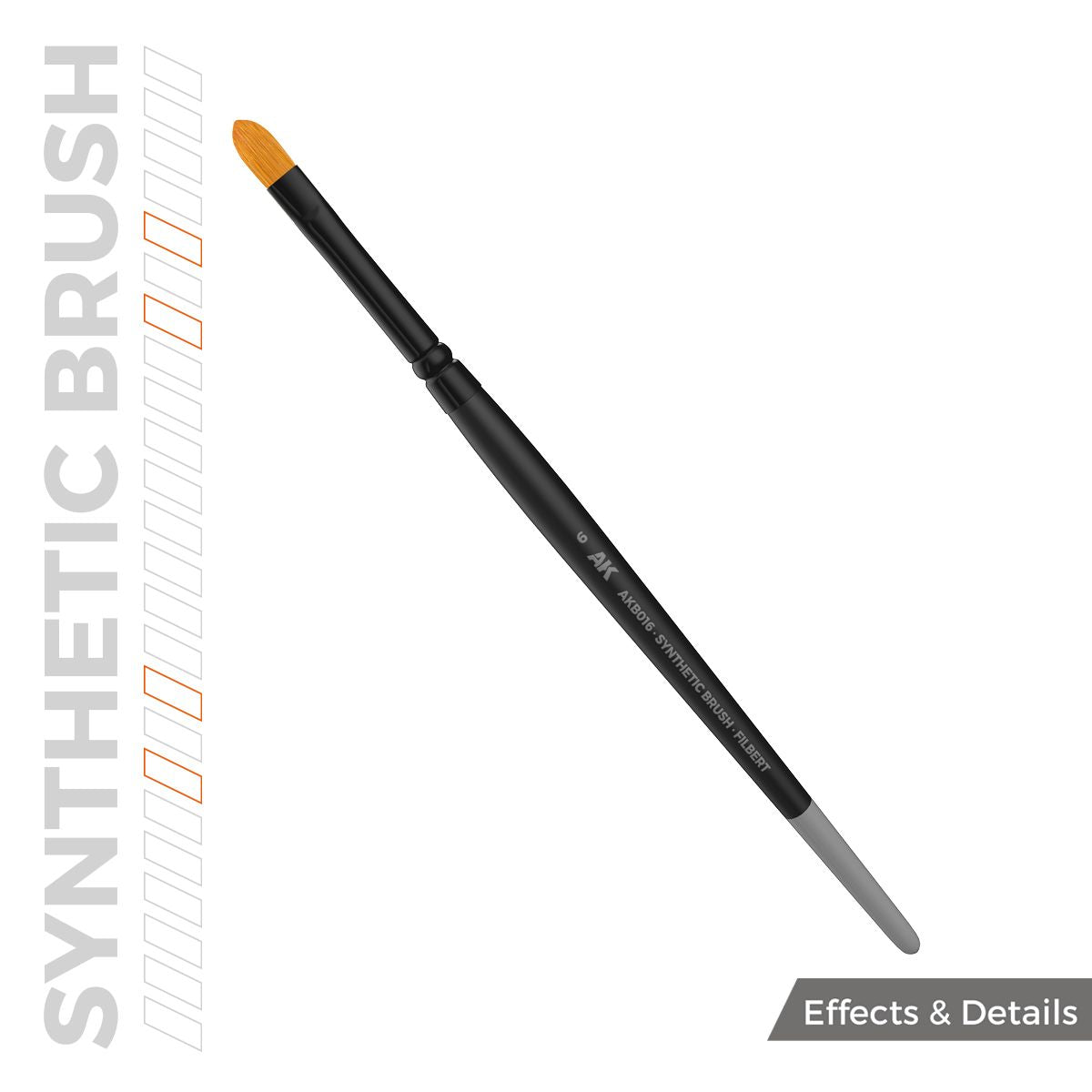 AK Interactive AK SYNTHETIC BRUSH - FILBERT 6