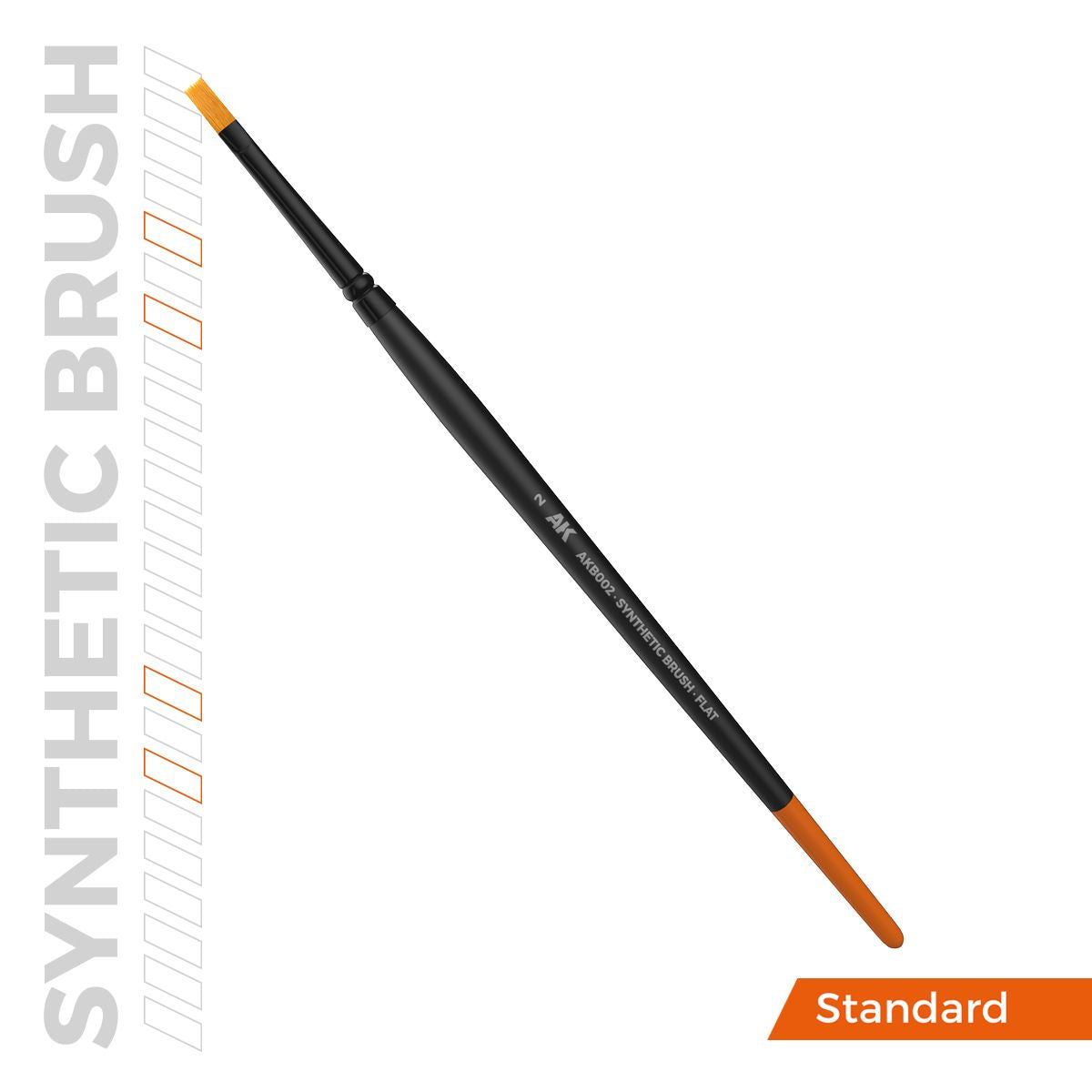 AK Interactive AK SYNTHETIC BRUSH - FLAT 2