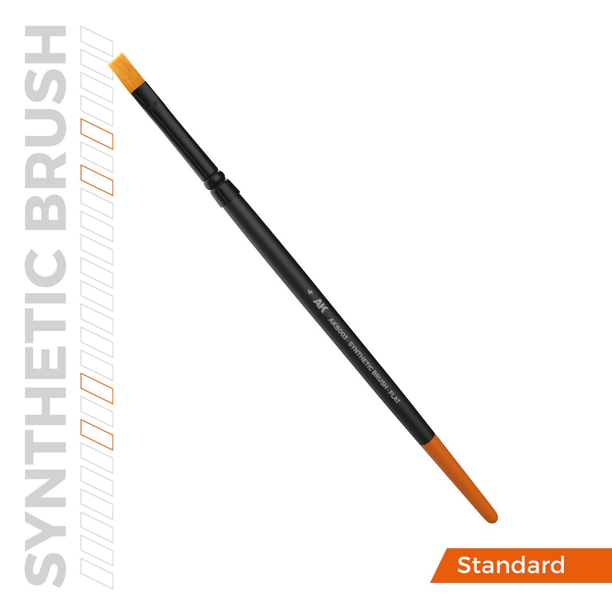 AK Interactive AK SYNTHETIC BRUSH - FLAT 4