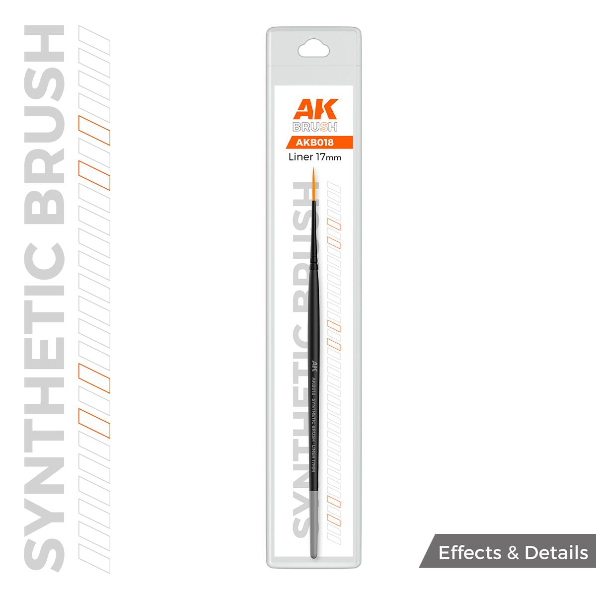 AK Interactive AK SYNTHETIC BRUSH - LINER 17mm