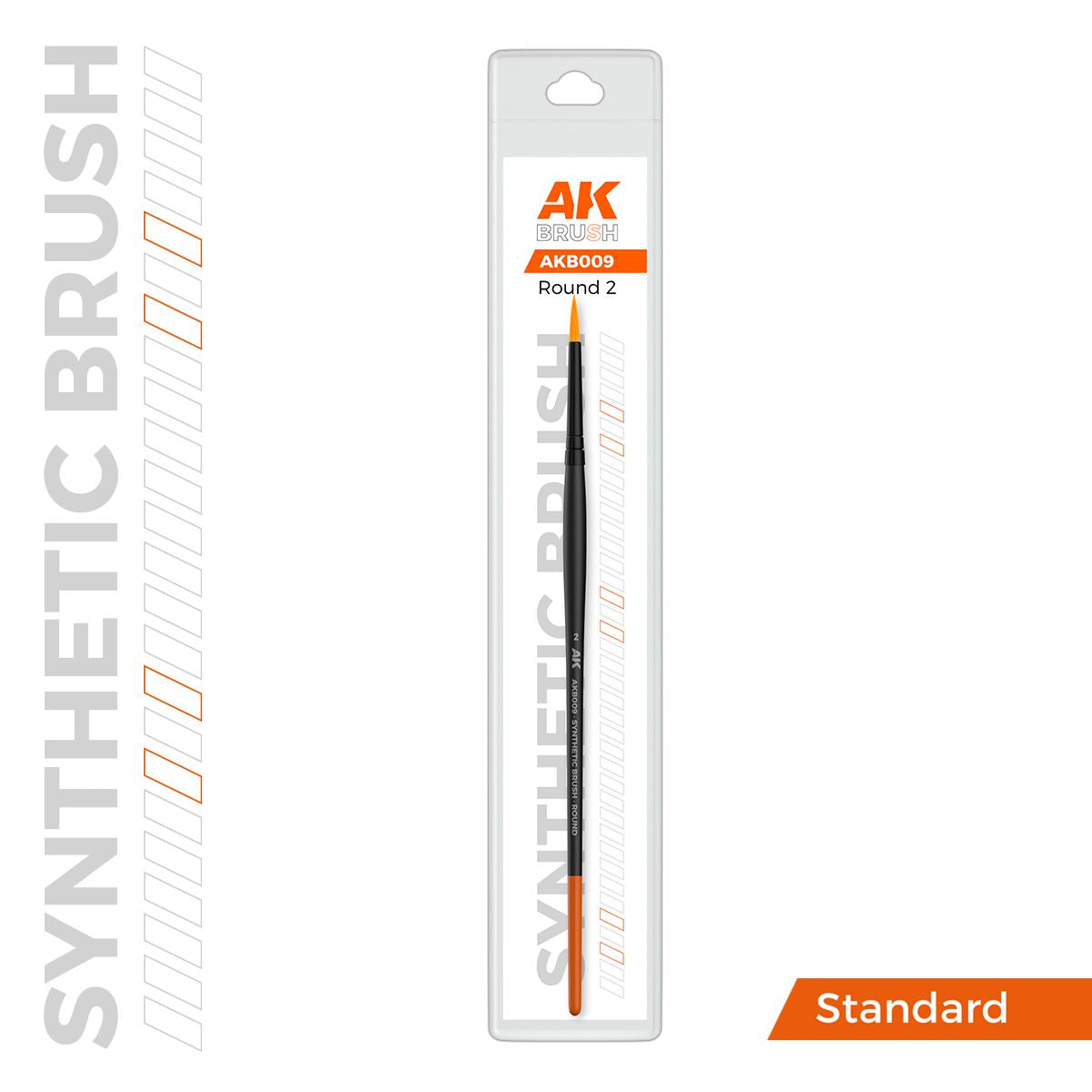 AK Interactive AK SYNTHETIC BRUSH - ROUND 2