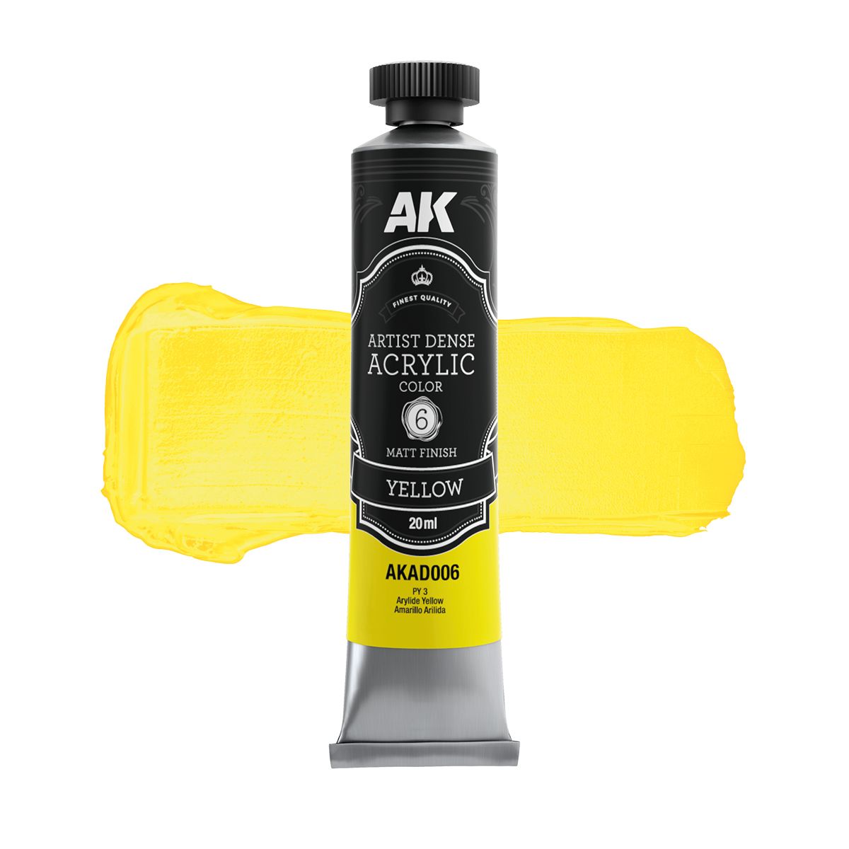 AK Interactive ARTIST DENSE ACRYLIC COLOR Set PRIMARY & SECONDARY SET (6 tubes 20 ml)