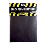 AK Interactive Dioramas BLACK ALUMINIUM SHEET 150UM 200x250mm