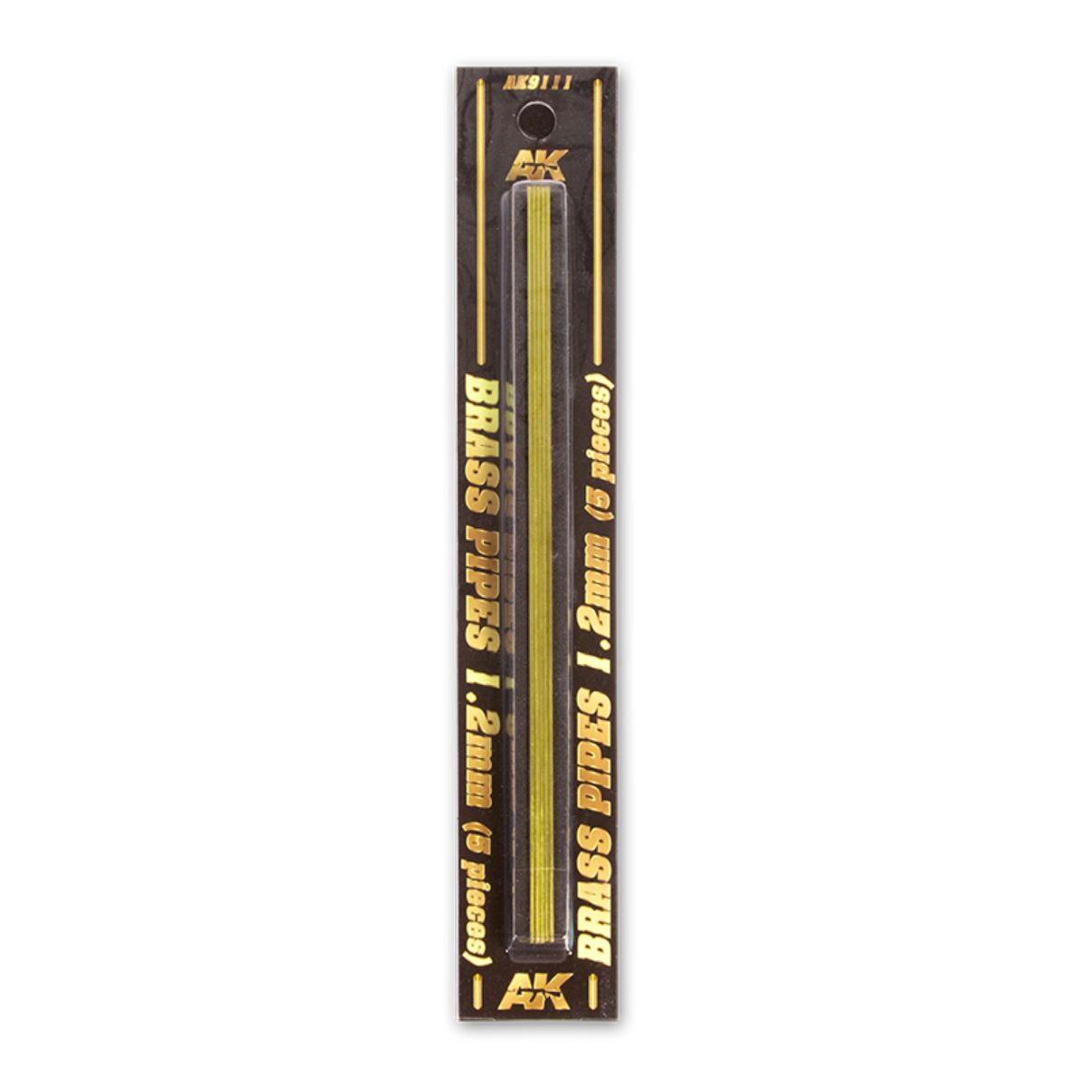 AK Interactive Dioramas BRASS PIPES 1,2mm, 5 units