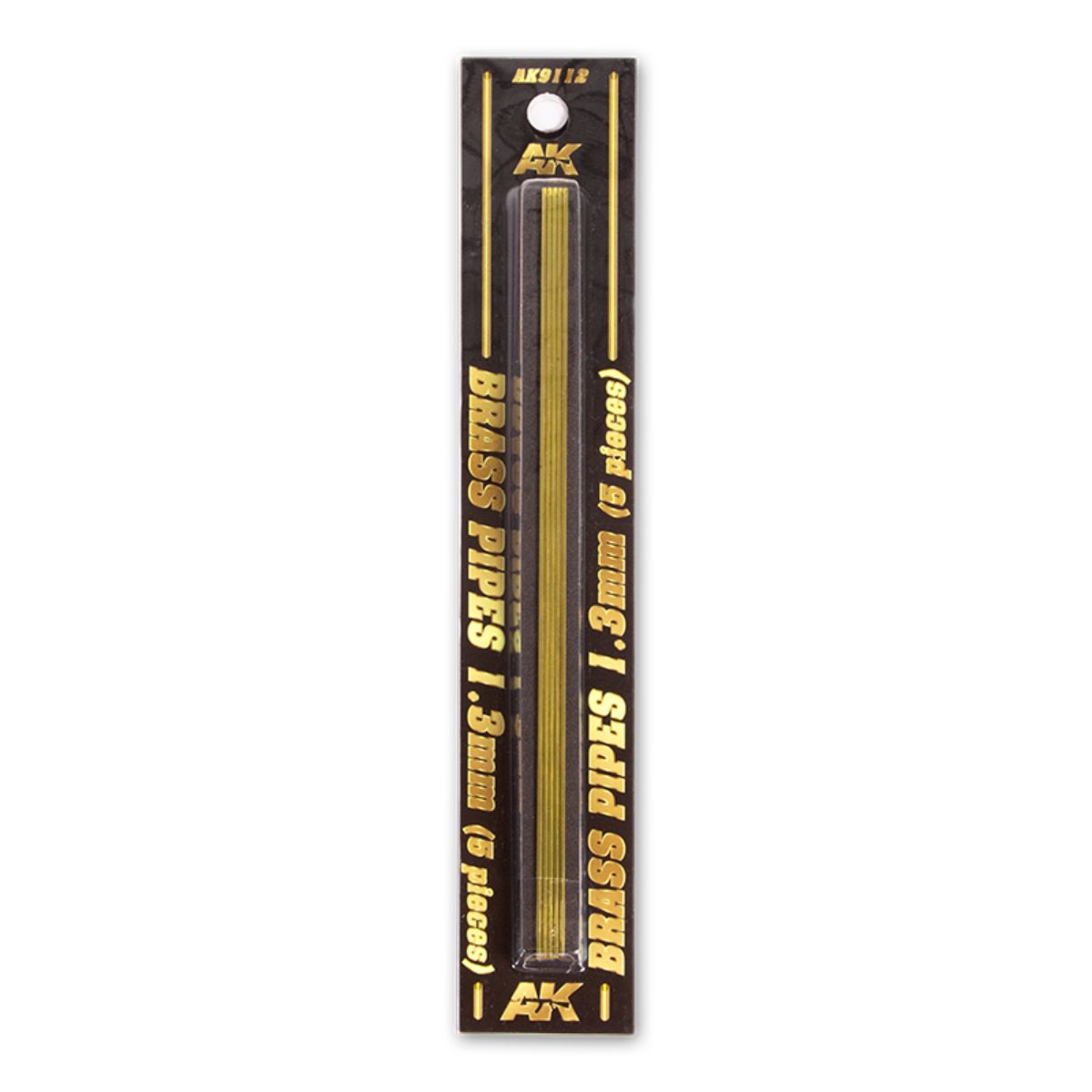 AK Interactive Dioramas BRASS PIPES 1,3mm, 5 units