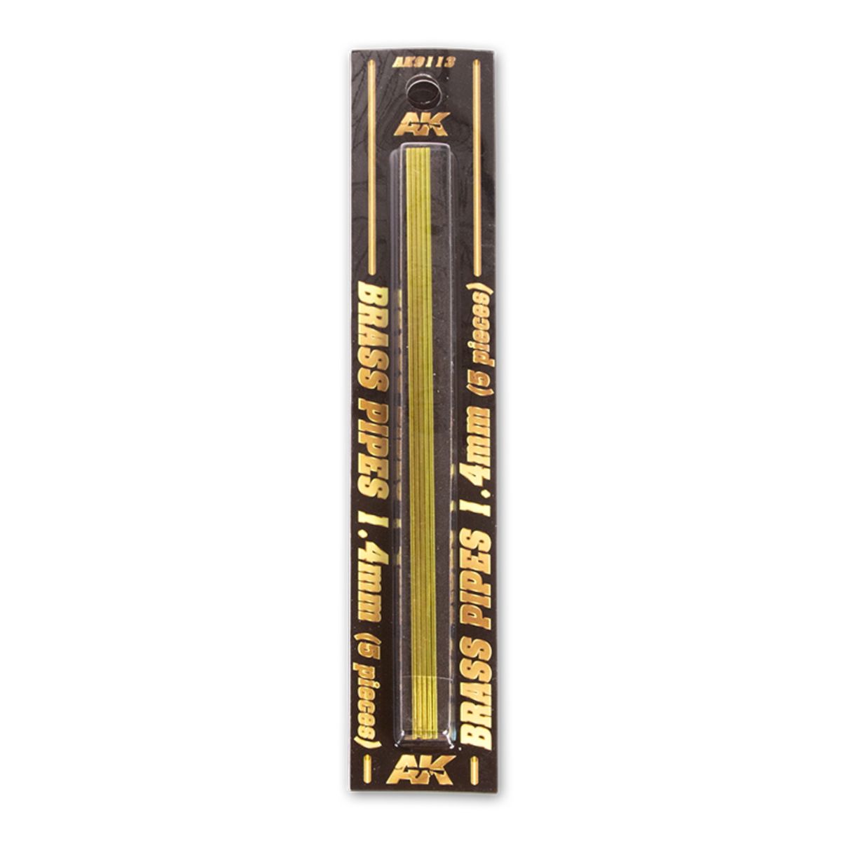 AK Interactive Dioramas BRASS PIPES 1,4mm, 5 units