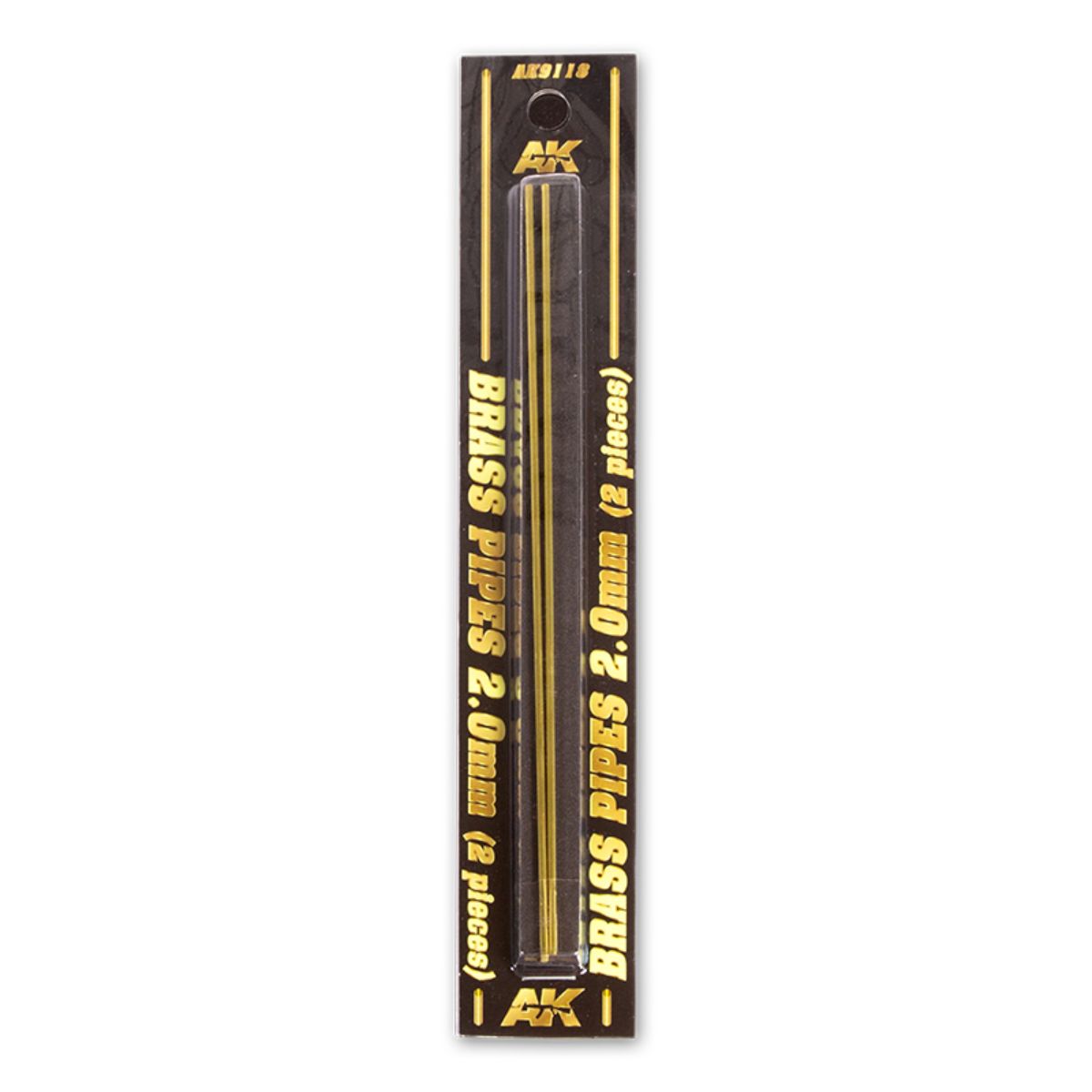 AK Interactive Dioramas BRASS PIPES 2,0mm, 2 units