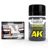 AK Interactive Enamel Effects Paneliner For Grey And Blue Camouflage