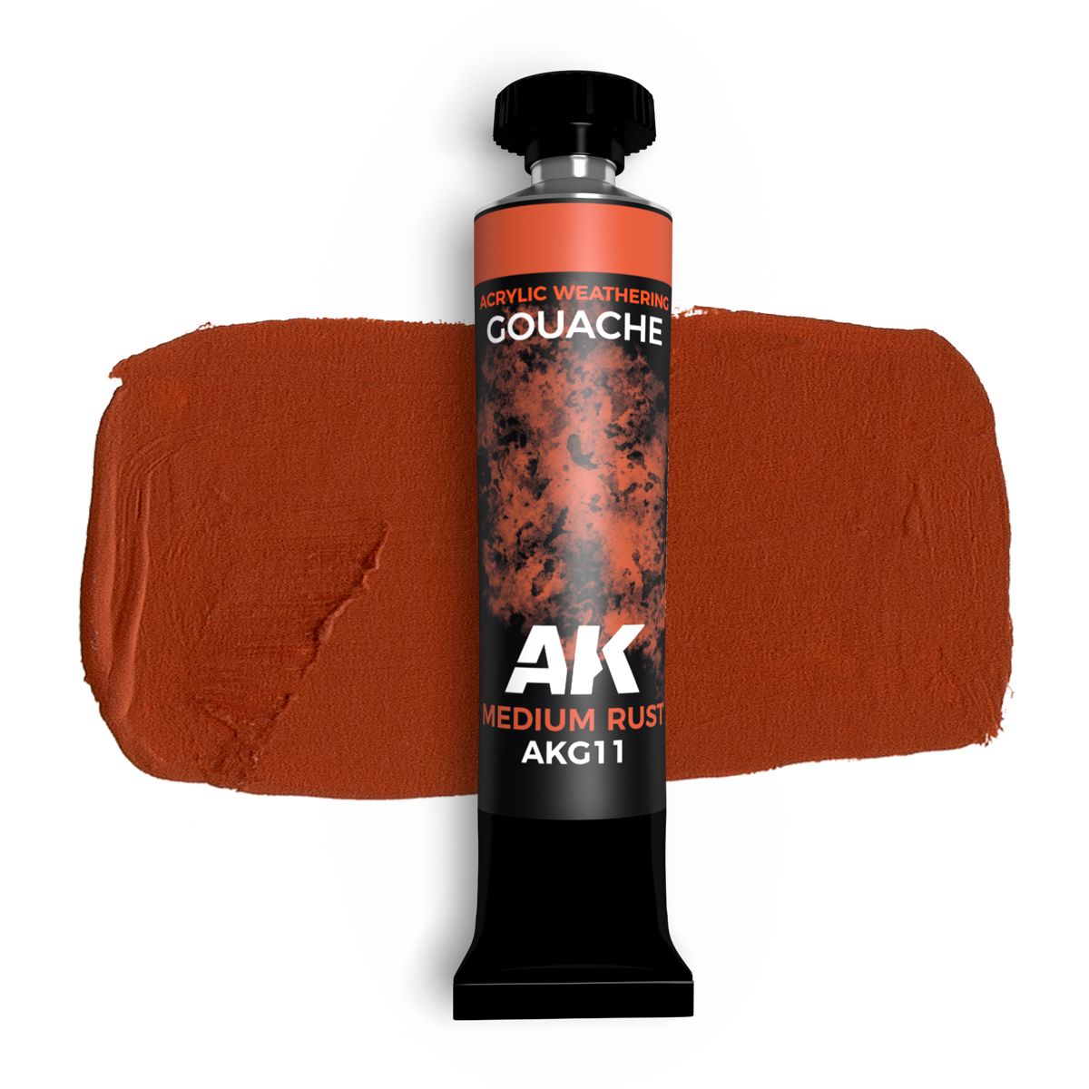 AK Interactive Gouache Paints MEDIUM RUST - AK GOUACHE 20 ml.