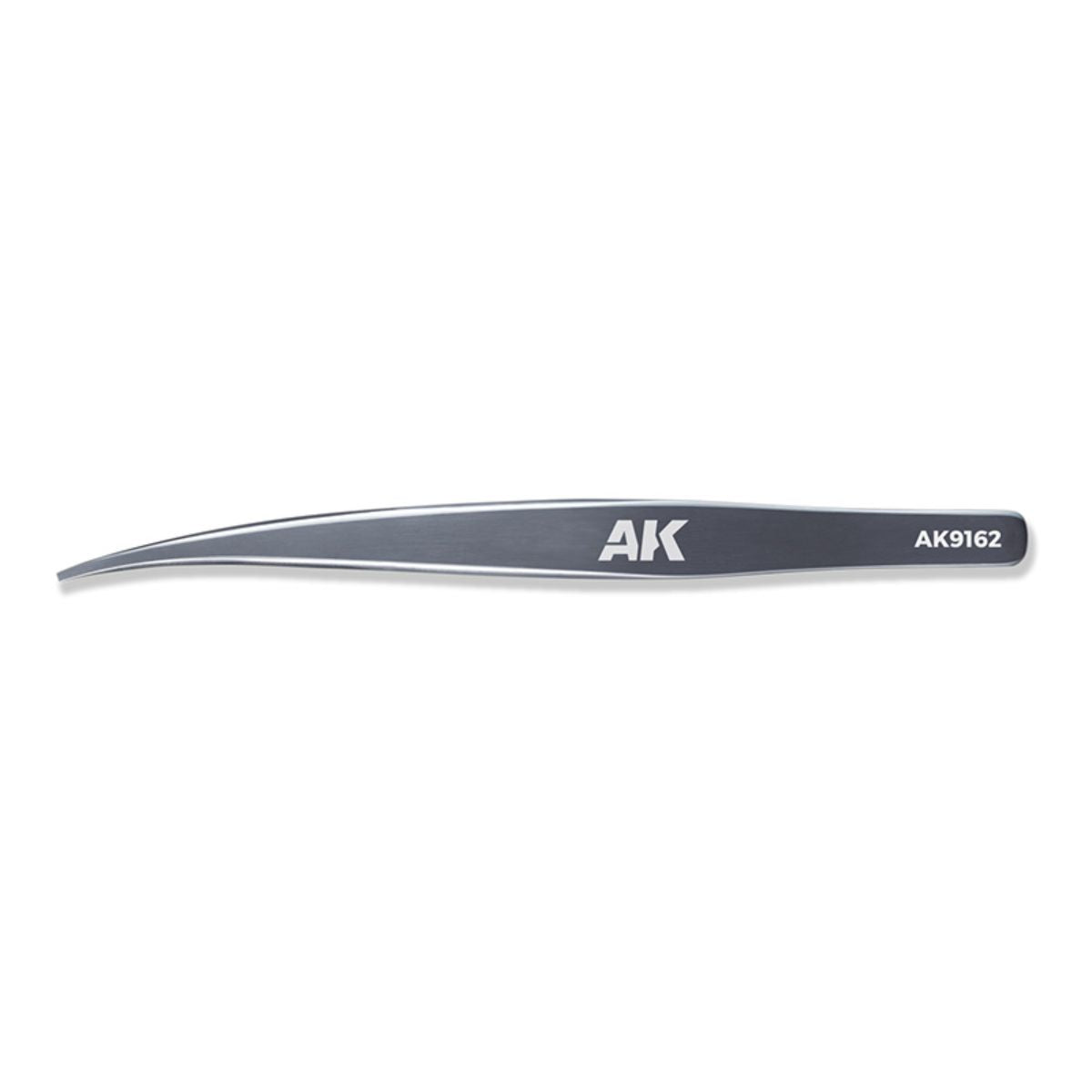 AK Interactive HG ANGLED TWEEZERS 02 (FLAT-END)