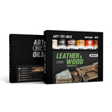 AK Interactive Oil Paints LEATHER & WOOD COLORS SET - ABT 502 OILS