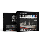 AK Interactive Oil Paints NAVAL & GREY EFFECTS SET - ABT 502 OILS