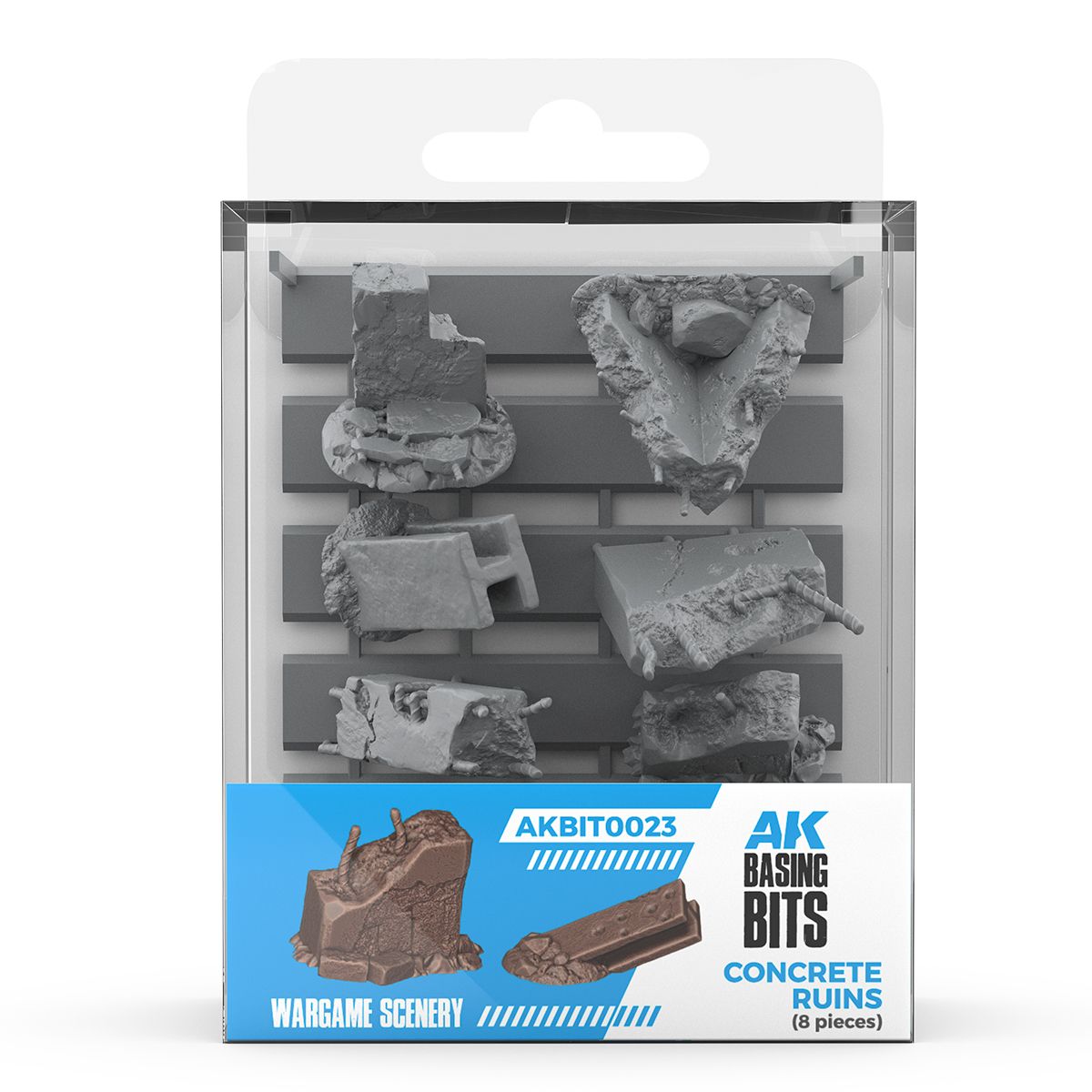 AK Interactive WARGAME SCENERY CONCRETE RUINS