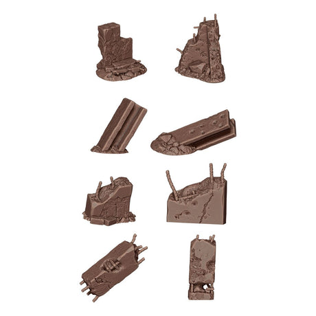 AK Interactive WARGAME SCENERY CONCRETE RUINS