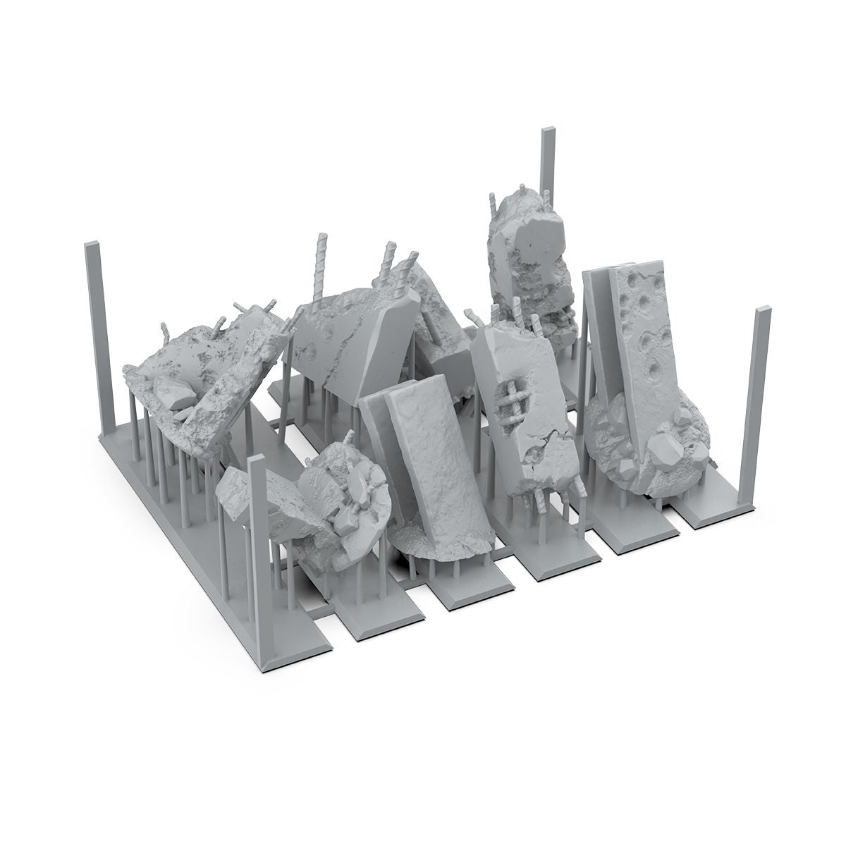 AK Interactive WARGAME SCENERY CONCRETE RUINS