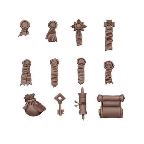 AK Interactive WARGAME SCENERY SEALS AND SCROLLS