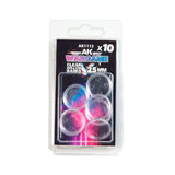 AK Interactive Wargame Plastic Bases CLEAR HOLLOW BASE 25mm - 10 units