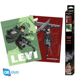ATTACK ON TITAN - Poster Chibi 52x38 - Levi Mikasa