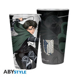 Attack On Titan Large Glass 400ml Levi S4