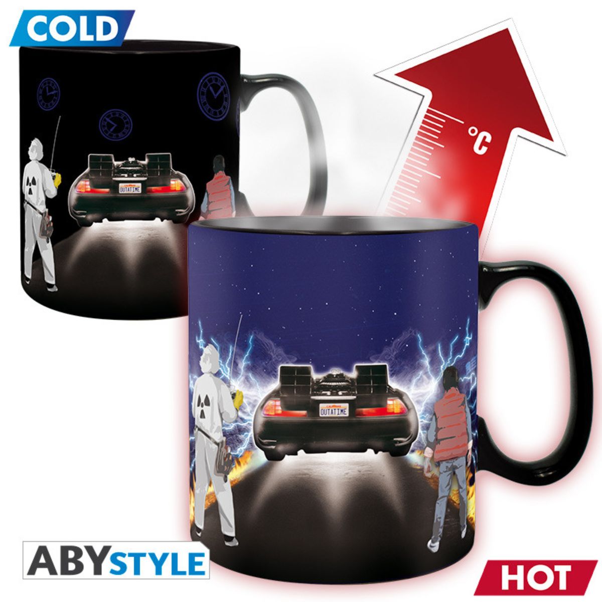 Back To The Future Tasse Heat Change 460ml "Time Machine"