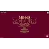 Bandai PG Zaku II MS-06S Gundam Mobile Suit Gundam (1/60)