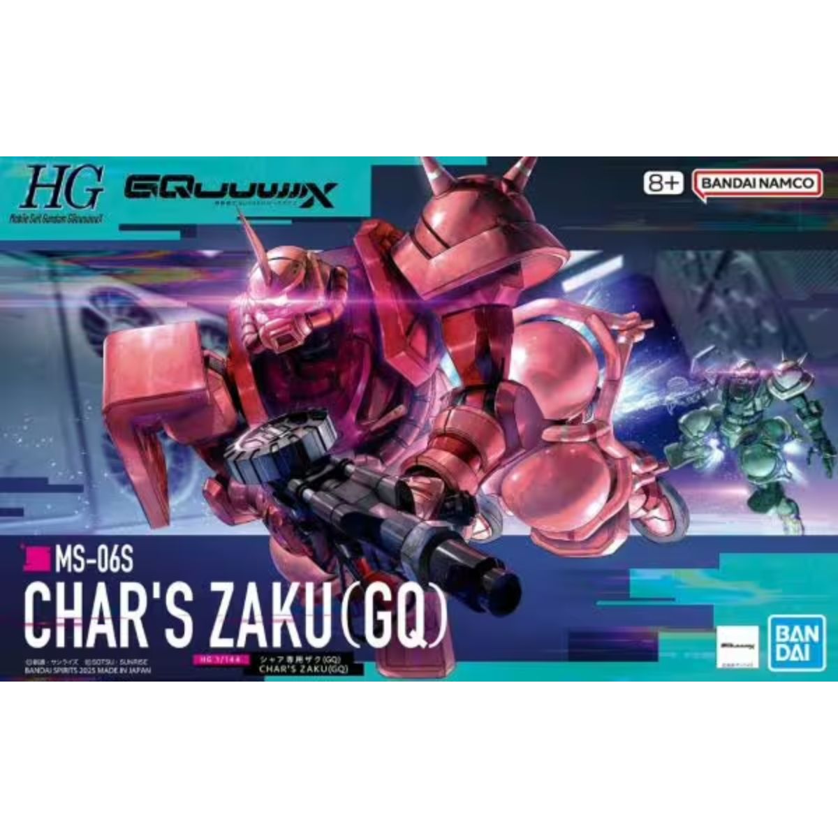 Bandai HG Zaku Char Gq Mobile Suit Gundam GQuuuuuuX (1/144)