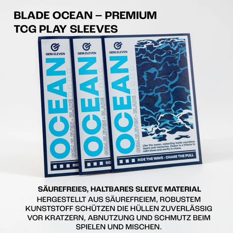 Gem.Eleven Blade Ocean Sleeves 100 Sleeves