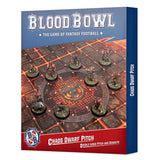 Blood Bowl Chaos Dwarf Pitch Double-sided Pitch And Dugouts