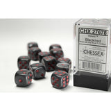 Chessex  16mm D6-Würfel-Set (12) Nebula / Blauregen/Weiß