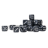 Conquest Conquest Logo on Dark Grey Marbled Dice - 24 per pack