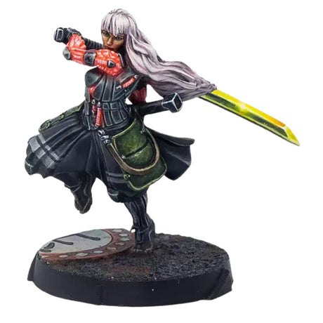 Corvus Belli Infinity JSA hero, Shinobu Kitsune (Monofilament CCW)