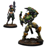 Corvus Belli Infinity Scarface & Cordelia. Mercenary Armored Team